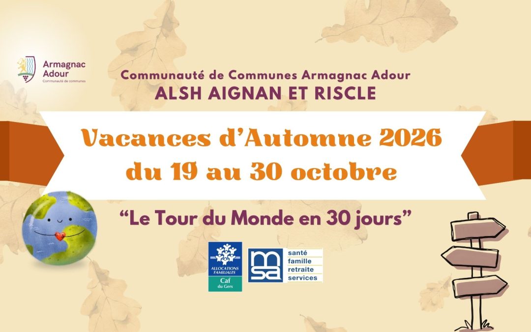 Programme des vacances d&rsquo;Automne 2026 – Accueil de Loisirs