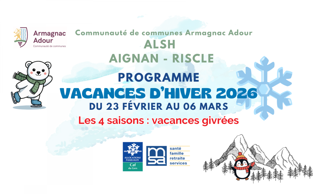 Programme des vacances d&rsquo;Hiver 2026 – Accueil de Loisirs