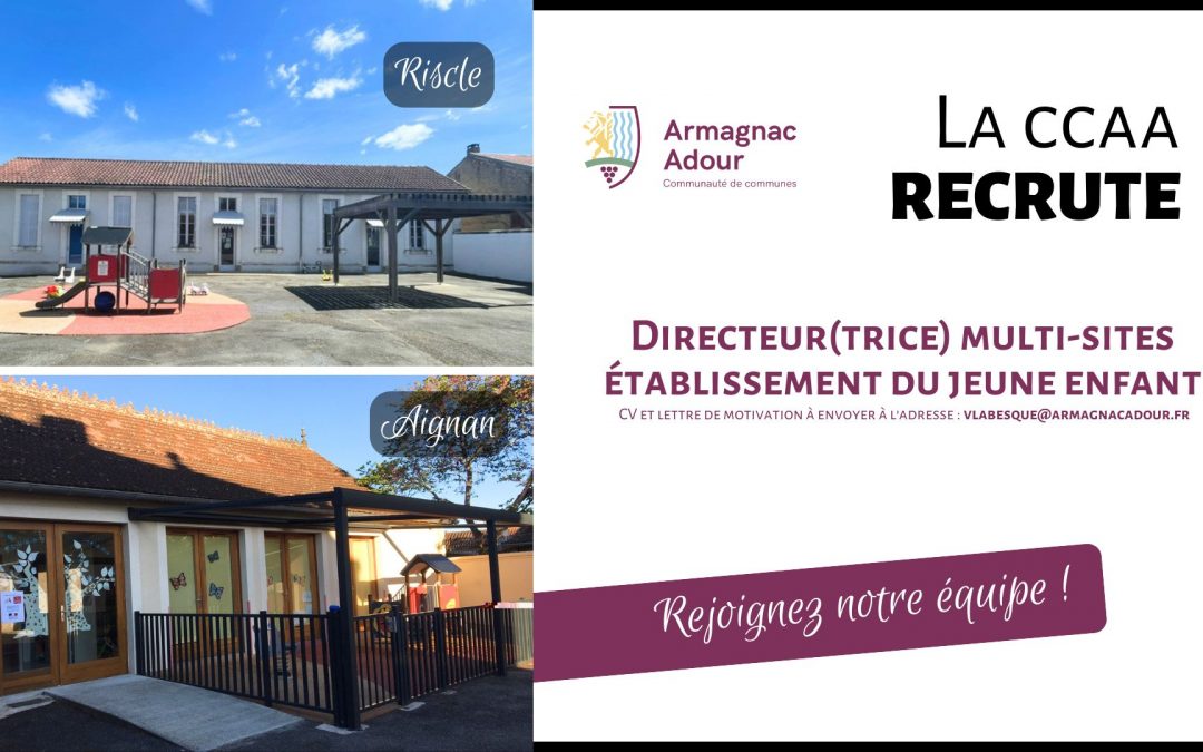 Offre d’emploi – Directeur multi-sites établissement du jeune enfant