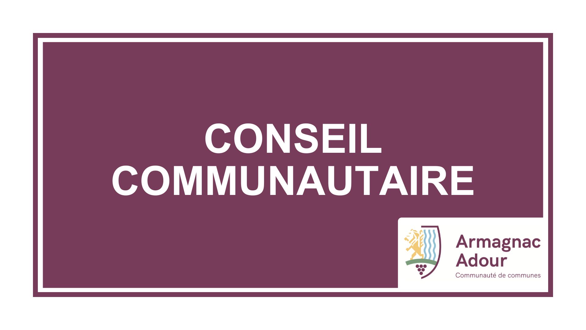 Conseil communautaire