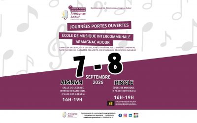 Journée Portes Ouvertes : école de musique intercommunale en Armagnac Adour