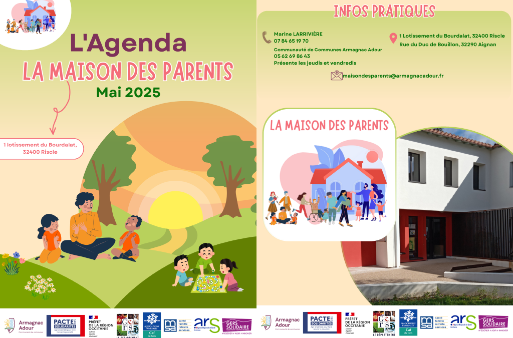 Agenda de mai – Maison des Parents