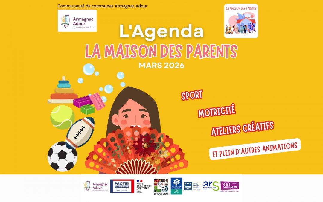 Agenda de mars 2026 – Maison des Parents