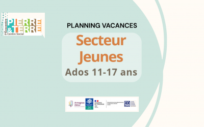 Planning Espace Jeunes – Pierre et Terre