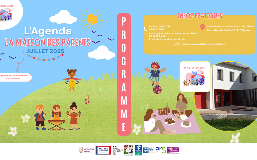 Agenda de juillet – Maison des Parents