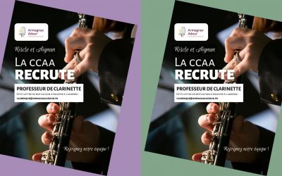 Offre d’emploi – Professeur de clarinette H/F